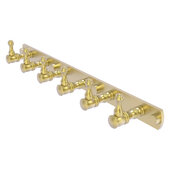  Carolina Collection 6-Position Tie and Belt Rack in Satin Brass, 15-1/2'' W x 2-3/8'' D x 2-1/8'' H