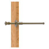  Carolina Collection Retractable Pullout Garment Rod in Antique Brass, 1-13/16'' Diameter x 9-13/16'' D x 1-13/16'' H