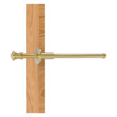  Carolina Collection Retractable Pullout Garment Rod in Unlacquered Brass, 1-13/16'' Diameter x 9-13/16'' D x 1-13/16'' H