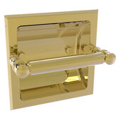  Carolina Collection Recessed Toilet Paper Holder in Unlacquered Brass, 6-1/8'' W x 4'' D x 6-1/8'' H