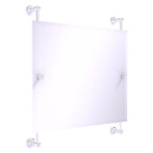  Carolina Collection Landscape Rectangular Frameless Rail Mounted Mirror in Polished Chrome, 26'' W x 4-3/8'' D x 27-11/16'' H