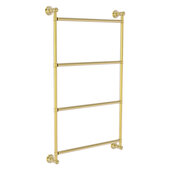  Carolina Collection 4-Tier 18'' Ladder Towel Bar in Unlacquered Brass, 18'' W x 3-5/16'' D x 35'' H