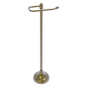  Carolina Collection Free Standing Euro Style Toilet Paper Holder in Antique Brass, 8'' W x 6'' D x 27'' H