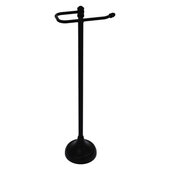  Carolina Collection Free Standing Euro Style Toilet Paper Holder in Matte Black, 8'' W x 6'' D x 27'' H