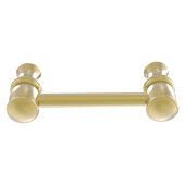  Carolina Collection 3'' Cabinet Pull in Satin Brass, 3-13/16'' W x 1-11/16'' D x 3/4'' H