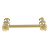  Carolina Collection 4'' Cabinet Pull in Unlacquered Brass, 4-13/16'' W x 1-11/16'' D x 3/4'' H