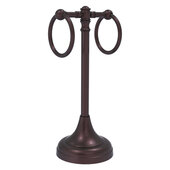  Carolina Collection 2-Ring Guest Towel Stand in Antique Bronze, 5-1/2'' W x 5-1/2'' D x 14'' H