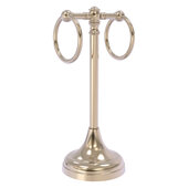  Carolina Collection 2-Ring Guest Towel Stand in Antique Pewter, 5-1/2'' W x 5-1/2'' D x 14'' H