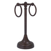  Carolina Collection 2-Ring Guest Towel Stand in Venetian Bronze, 5-1/2'' W x 5-1/2'' D x 14'' H