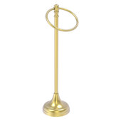  Carolina Collection Guest Towel Ring Stand in Satin Brass, 5-1/2'' W x 7-1/2'' D x 21'' H