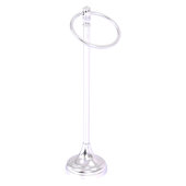  Carolina Collection Guest Towel Ring Stand in Satin Chrome, 5-1/2'' W x 7-1/2'' D x 21'' H