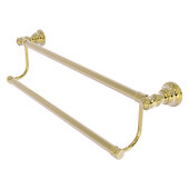  Carolina Collection 18'' Double Towel Bar in Unlacquered Brass, 20'' W x 5-3/16'' D x 5-1/2'' H