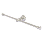  Carolina Collection 2-Arm Guest Towel Holder in Satin Nickel, 16-13/16'' W x 3-5/16'' D x 2'' H