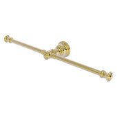  Carolina Collection 2-Arm Guest Towel Holder in Unlacquered Brass, 16-13/16'' W x 3-5/16'' D x 2'' H