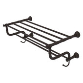  Carolina Collection 24'' Towel Shelf with Double Towel Bar in Oil Rubbed Bronze, 26'' W x 12-1/2'' D x 10-5/8'' H