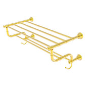  Carolina Collection 24'' Towel Shelf with Double Towel Bar in Polished Brass, 26'' W x 12-1/2'' D x 10-5/8'' H