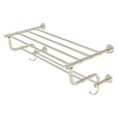  Carolina Collection 24'' Towel Shelf with Double Towel Bar in Polished Nickel, 26'' W x 12-1/2'' D x 10-5/8'' H