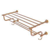  Carolina Collection 30'' Towel Shelf with Double Towel Bar in Brushed Bronze, 32'' W x 12-1/2'' D x 10-5/8'' H