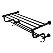  Carolina Collection 30'' Towel Shelf with Double Towel Bar in Matte Black, 32'' W x 12-1/2'' D x 10-5/8'' H