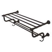 Carolina Collection 30'' Towel Shelf with Double Towel Bar in Oil Rubbed Bronze, 32'' W x 12-1/2'' D x 10-5/8'' H