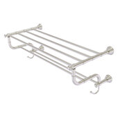  Carolina Collection 30'' Towel Shelf with Double Towel Bar in Satin Nickel, 32'' W x 12-1/2'' D x 10-5/8'' H