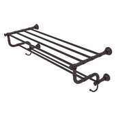  Carolina Collection 36'' Towel Shelf with Double Towel Bar in Antique Bronze, 38'' W x 12-1/2'' D x 10-5/8'' H