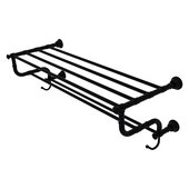  Carolina Collection 36'' Towel Shelf with Double Towel Bar in Matte Black, 38'' W x 12-1/2'' D x 10-5/8'' H