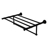  Carolina Collection 24'' Towel Shelf with Integrated Towel Bar in Matte Black, 26'' W x 13-11/16'' D x 6-1/2'' H