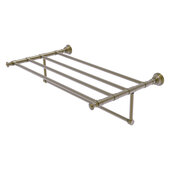  Carolina Collection 30'' Towel Shelf with Integrated Towel Bar in Antique Brass, 32'' W x 13-11/16'' D x 6-1/2'' H