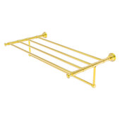  Carolina Collection 36'' Towel Shelf with Integrated Towel Bar in Polished Brass, 38'' W x 13-11/16'' D x 6-1/2'' H