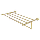  Carolina Collection 36'' Towel Shelf with Integrated Towel Bar in Unlacquered Brass, 38'' W x 13-11/16'' D x 6-1/2'' H