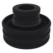  Modern Collection Bevel Reversible Round Candle Holder in Matte Black, 2-3/4'' Diameter x 2-3/4'' D x 1-3/4'' H