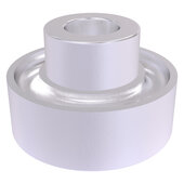  Contemporary Collection Reversible Round Candle Holder in Satin Chrome, 2-3/4'' Diameter x 2-3/4'' D x 1-3/4'' H