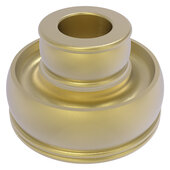 Traditional Collection Reversible Round Candle Holder in Satin Brass, 2-3/4'' Diameter x 2-3/4'' D x 1-3/4'' H