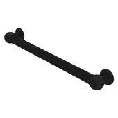  Cube Design Collection 18'' Reeded Grab Bar in Matte Black, 20-1/4'' W x 3'' D x 2-1/4'' H