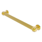  Cube Design Collection 18'' Reeded Grab Bar in Polished Brass, 20-1/4'' W x 3'' D x 2-1/4'' H
