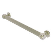  Cube Design Collection 18'' Reeded Grab Bar in Polished Nickel, 20-1/4'' W x 3'' D x 2-1/4'' H