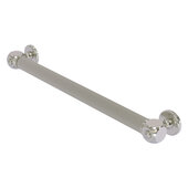  Cube Design Collection 18'' Reeded Grab Bar in Satin Nickel, 20-1/4'' W x 3'' D x 2-1/4'' H