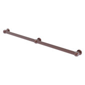  Cube Design Collection Reeded 3 Post Grab Bar in Antique Copper, 44-1/4'' W x 3'' D x 2-1/4'' H
