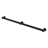  Cube Design Collection Reeded 3 Post Grab Bar in Oil Rubbed Bronze, 44-1/4'' W x 3'' D x 2-1/4'' H