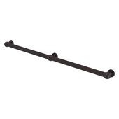  Cube Design Collection Reeded 3 Post Grab Bar in Venetian Bronze, 44-1/4'' W x 3'' D x 2-1/4'' H