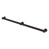  Cube Design Collection Reeded 3 Post Grab Bar in Antique Bronze, 50-1/4'' W x 3'' D x 2-1/4'' H