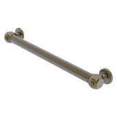  Cube Design Collection 24'' Smooth Grab Bar in Antique Brass, 26-1/4'' W x 3'' D x 2-1/4'' H