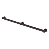  Cube Design Collection Smooth 3 Post Grab Bar in Antique Bronze, 44-1/4'' W x 3'' D x 2-1/4'' H