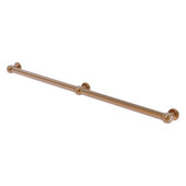  Cube Design Collection Smooth 3 Post Grab Bar in Brushed Bronze, 44-1/4'' W x 3'' D x 2-1/4'' H