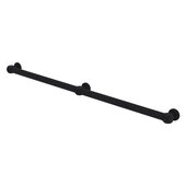  Cube Design Collection Smooth 3 Post Grab Bar in Matte Black, 44-1/4'' W x 3'' D x 2-1/4'' H