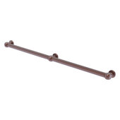  Cube Design Collection Smooth 3 Post Grab Bar in Antique Copper, 44-1/4'' W x 3'' D x 2-1/4'' H