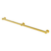  Cube Design Collection Smooth 3 Post Grab Bar in Polished Brass, 44-1/4'' W x 3'' D x 2-1/4'' H