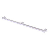  Cube Design Collection Smooth 3 Post Grab Bar in Polished Chrome, 44-1/4'' W x 3'' D x 2-1/4'' H