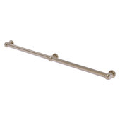  Cube Design Collection Smooth 3 Post Grab Bar in Antique Pewter, 44-1/4'' W x 3'' D x 2-1/4'' H